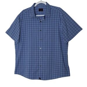 UNTUCKit Shirt Mens XL Plaid Short Sleeve Button Up Casual Comfy Soft Career